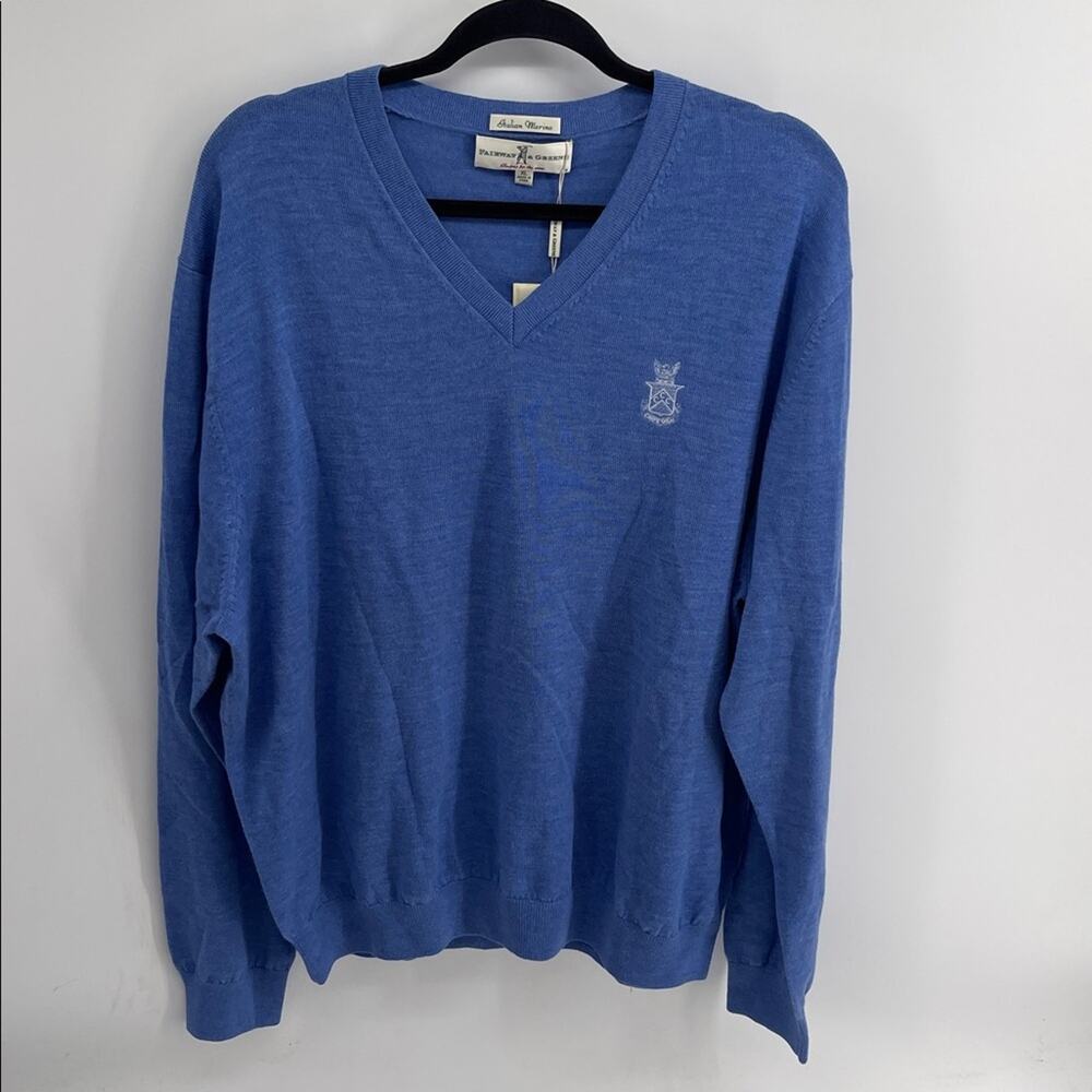 NWT Fairway & Greene Italian Merino Capitol City Country Club Atlanta sweater XL